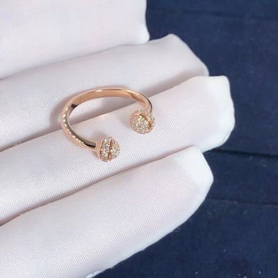 Quality Piaget Possession Open Ring In 18K Rose Gold Set With 58 Brilliant Cut Diamonds factory