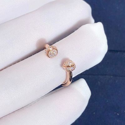 Quality Piaget Possession Open Ring In 18K Rose Gold Set With 58 Brilliant Cut Diamonds factory