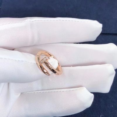 Quality Cartier Juste un Clou Ring Yellow Gold White Gold Rose Gold And Real Diamonds factory