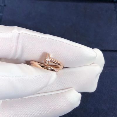 Quality Cartier Juste un Clou Ring Yellow Gold White Gold Rose Gold And Real Diamonds factory