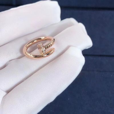 Quality Cartier Juste un Clou Ring Yellow Gold White Gold Rose Gold And Real Diamonds factory