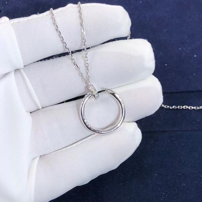 Quality Cartier Juste Un Clou Necklace Real VS Diamonds 18K Gold Necklace factory
