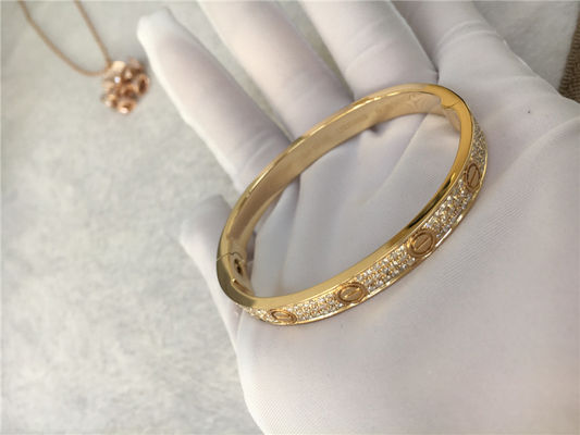 Quality 18K Yellow Gold Set Luxury Diamond Jewelry With 2 Carats Diamonds NO Gemstone factory