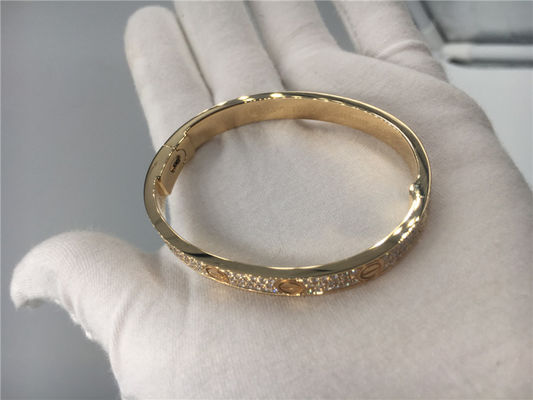 Quality Gold Bracelet ,  Bracelet Rose Gold With 204 Brilliant - Cut Diamonds factory