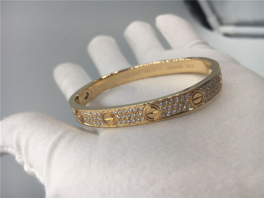 Quality Gold Bracelet ,  Bracelet Rose Gold With 204 Brilliant - Cut Diamonds factory
