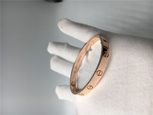 Quality Pink Gold Luxury Diamond Jewelry  Love Bracelet B6035617 Without Diamonds factory