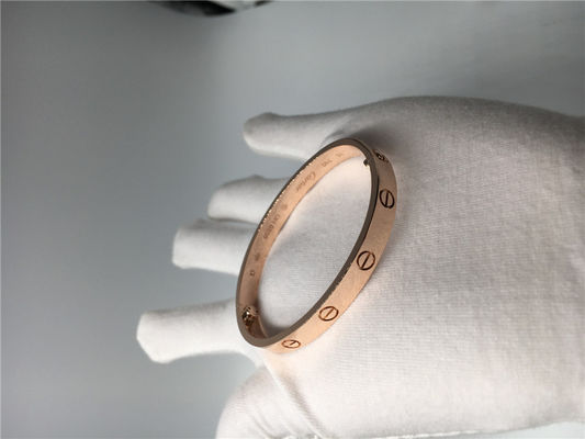 Quality Pink Gold Luxury Diamond Jewelry  Love Bracelet B6035617 Without Diamonds factory