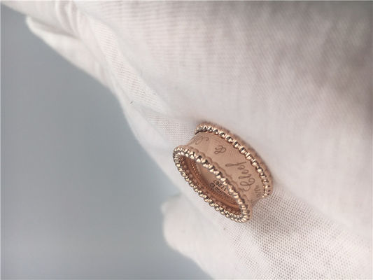 Quality Yellow Gold Fine Jewelry PerléE Signature Ring VCARO3Y600 Round Shape factory