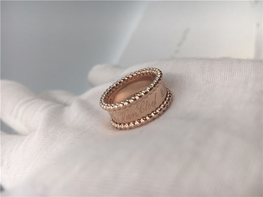 Quality Yellow Gold Fine Jewelry PerléE Signature Ring VCARO3Y600 Round Shape factory