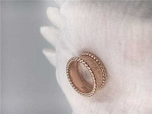 Quality Yellow Gold Fine Jewelry PerléE Signature Ring VCARO3Y600 Round Shape factory