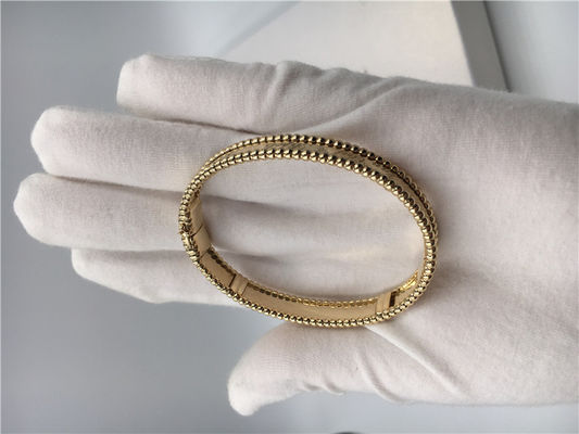 Quality Medium Model Van Cleef And Arpels Signature Bracelet Yellow Gold VCA Bangle factory