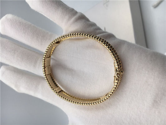 Quality Medium Model Van Cleef And Arpels Signature Bracelet Yellow Gold VCA Bangle factory