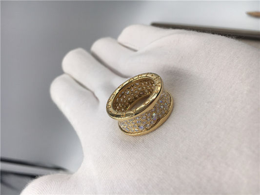 Quality Luxury Jewelry Mens Wedding Bands , 18k Yellow Gold Vintage Luxury Jewelry Rings With Diamonds factory