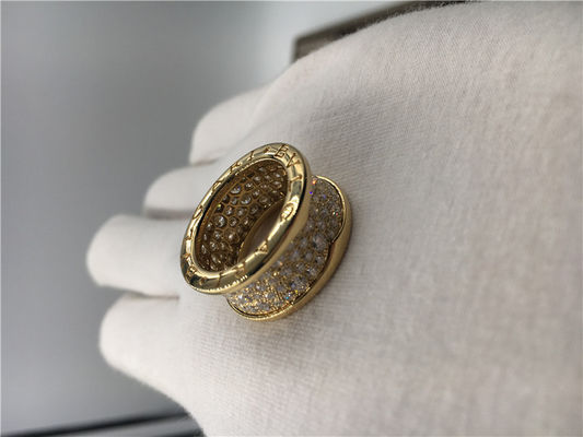 Quality Luxury Jewelry Mens Wedding Bands , 18k Yellow Gold Vintage Luxury Jewelry Rings With Diamonds factory