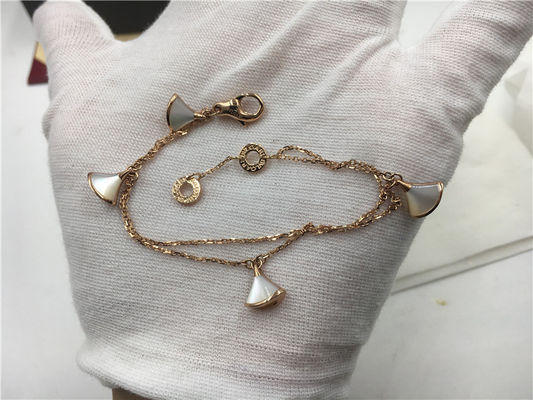 Quality No Diamond Luxury Jewelry Jewelry Divas Dream Bracelet 18K Rose Gold With Morher Of Pearl factory