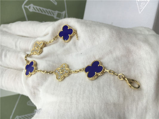 Quality Gold Chain Bracelet Womens With Malachite , 18k Vintage Gold Bangle Bracelet factory