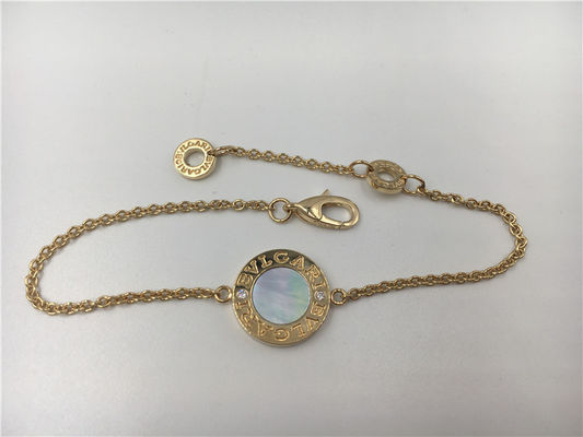 Quality Women'S Luxury Gold Bracelet 18K Gold With Morher Of Pearl BR857192 factory