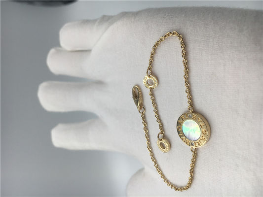 Quality Women'S Luxury Gold Bracelet 18K Gold With Morher Of Pearl BR857192 factory