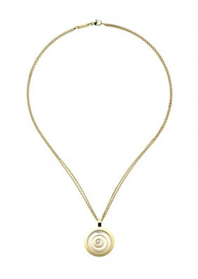 Quality 18K Gold Chopard Jewelry Happy Spirit Pendant Round Shape With Natural Diamonds factory