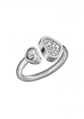 Quality 0.22 Carat Natural Diamonds 18K Chopard Happy Hearts Ring Handmade No Stone factory