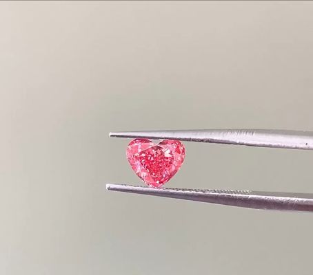 Quality LuxuryShine Fancy Pink / Fancy Intense Pink / Fancy Vivid Pink Heart Cut Lab Grown Diamond VVS-VS1 Real Diamonds & Wedding Jewelry & Customized Jewelry factory