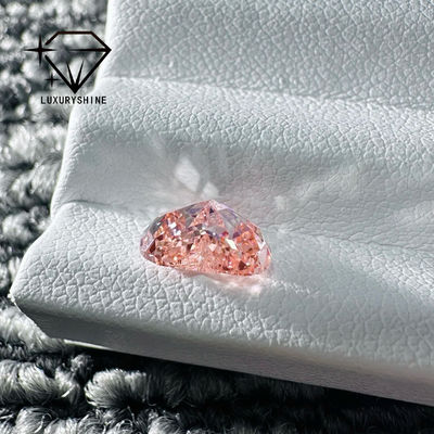 Quality LuxuryShine Fancy Pink / Fancy Intense Pink / Fancy Vivid Pink Heart Cut Lab Grown Diamond VVS-VS1 Real Diamonds & Wedding Jewelry & Customized Jewelry factory