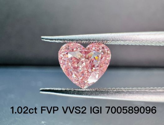 Quality LuxuryShine Fancy Pink / Fancy Intense Pink / Fancy Vivid Pink Heart Cut Lab Grown Diamond VVS-VS1 Real Diamonds & Wedding Jewelry & Customized Jewelry factory