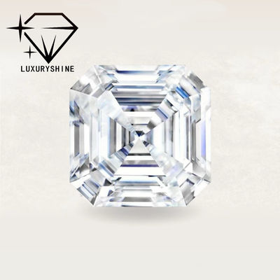 Quality LuxuryShine VVS-VS Asscher Shape Lab Grown Diamond 0.1-10CT D-F Color white diamond With IGI Certificate 3EX Cut Stones factory