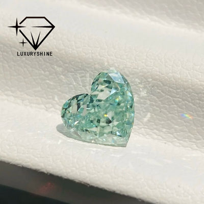 Quality LuxuryShine Pink / Yellow / Green Heart Cut Lab Grown Diamond VVS-VS Real Diamonds & Wedding Jewelry & Customized Jewelry factory