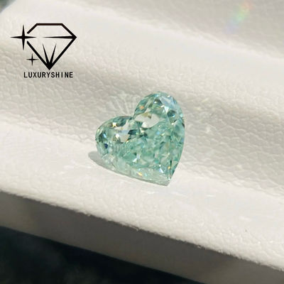 Quality LuxuryShine Pink / Yellow / Green Heart Cut Lab Grown Diamond VVS-VS Real Diamonds & Wedding Jewelry & Customized Jewelry factory