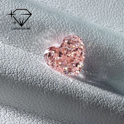 Quality LuxuryShine Pink / Yellow / Green Heart Cut Lab Grown Diamond VVS-VS Real Diamonds & Wedding Jewelry & Customized Jewelry factory