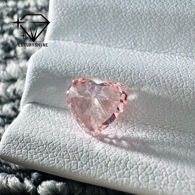 Quality LuxuryShine Pink / Yellow / Green Heart Cut Lab Grown Diamond VVS-VS Real Diamonds & Wedding Jewelry & Customized Jewelry factory