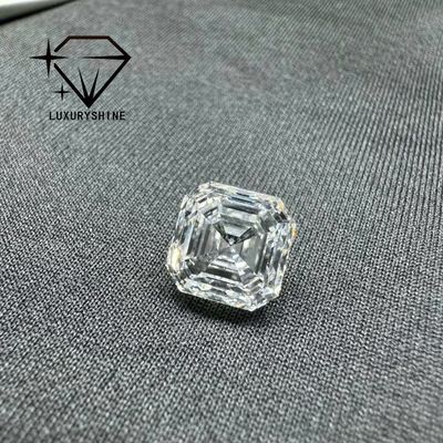 Quality LuxuryShine VVS-VS 0.1-10CT Asscher Shape Lab Grown Diamond  D-F Color white diamond With IGI Certificate 3EX Cut Stones factory