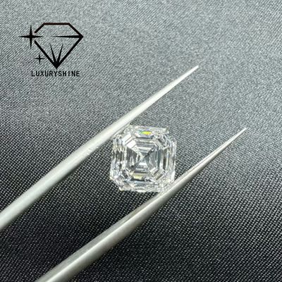 Quality LuxuryShine VVS-VS 0.1-10CT Asscher Shape Lab Grown Diamond  D-F Color white diamond With IGI Certificate 3EX Cut Stones factory