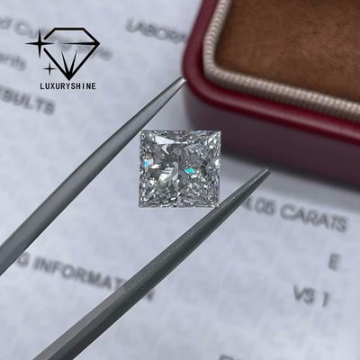 Quality LuxuryShine Princess Cut Lab Grown Diamond D-F Color VVS-VS With IGI Certificate Excellent Cut Wedding diamonds Wholesale factory