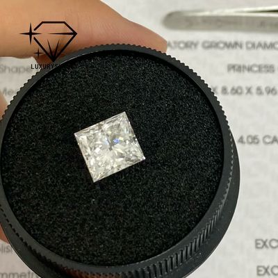 Quality LuxuryShine Princess Cut Lab Grown Diamond D-F Color VVS-VS With IGI Certificate Excellent Cut Wedding diamonds Wholesale factory