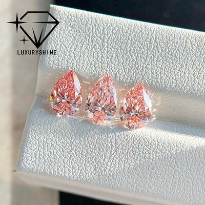 Quality LuxuryShine 1-15CT Fancy pink Pear cut Lab Grown Diamond VVS-VS Loose Diamonds  & Wedding Jewelry & Customized jewelry ﻿ factory