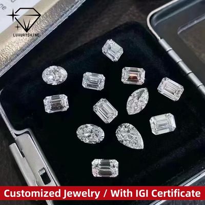 Quality LuxuryShine VS1-VS2 Lab Grown Diamond Loose Diamonds Heart/Princess/Oval/Round/Cushion/Pear/Asscher Customized jewelry factory