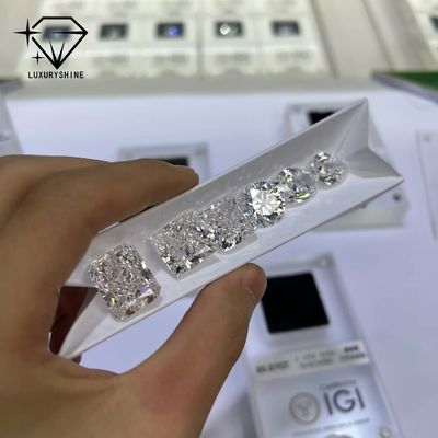 Quality LuxuryShine VS1-VS2 Lab Grown Diamond Loose Diamonds Heart/Princess/Oval/Round/Cushion/Pear/Asscher Customized jewelry factory