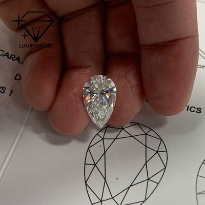 Quality Lab Grown Pear Diamond VVS-VS Clarity D-F Color IGI Certified factory
