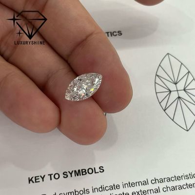 Quality Lab Grown Marquise Diamond VVS-VS D-F Color IGI Certified factory
