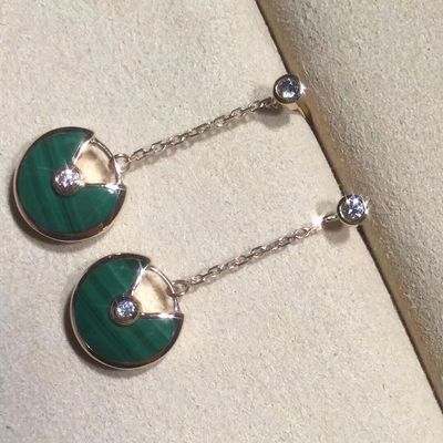 Quality Amulette De  Earrings Personalized Gold Jewelry 18k Yellow / Pink / White Gold factory