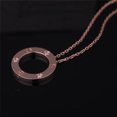Quality B7014500 Luxury Jewelry Love Necklace 3 Diamonds Yellow Gold factory