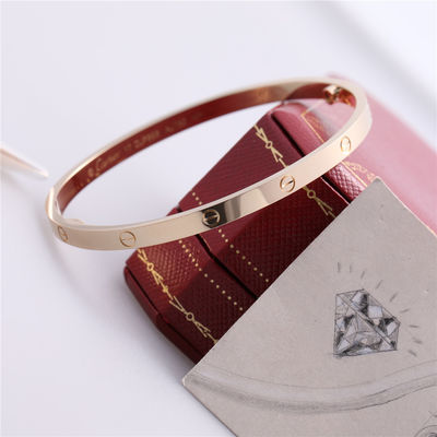 Quality B6047517 Plain Thin Gold Love Bracelet Sm 18K Yellow Gold factory