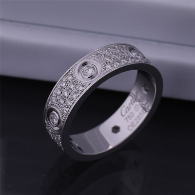 Quality N4210400 Love Ring Diamond Paved White Gold With Main Diamonds factory