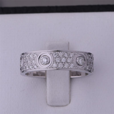 Quality N4210400 Love Ring Diamond Paved White Gold With Main Diamonds factory