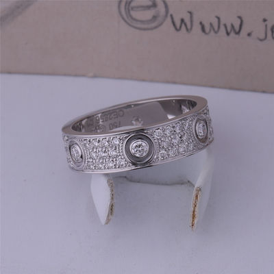 Quality N4210400 Love Ring Diamond Paved White Gold With Main Diamonds factory