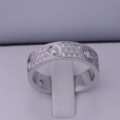 Quality N4210400 Love Ring Diamond Paved White Gold With Main Diamonds factory