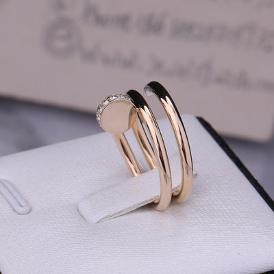 Quality B4211800 Nail Juste Un Clou Ring In 18k Yellow Gold Diamonds factory