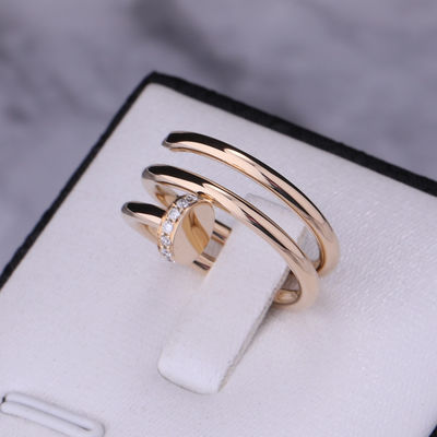 Quality B4211800 Nail Juste Un Clou Ring In 18k Yellow Gold Diamonds factory